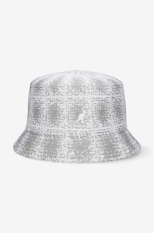 Kangol hat Grounge Plaid Bin gray color