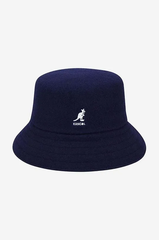 Kangol wool hat Wool Lahinch navy blue color