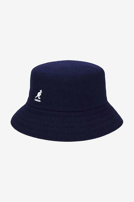 Kangol wool hat Wool Lahinch navy blue color