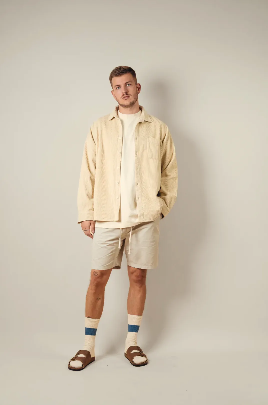 Kore Studios - Boston Heavy LS Cord Shirt Sand