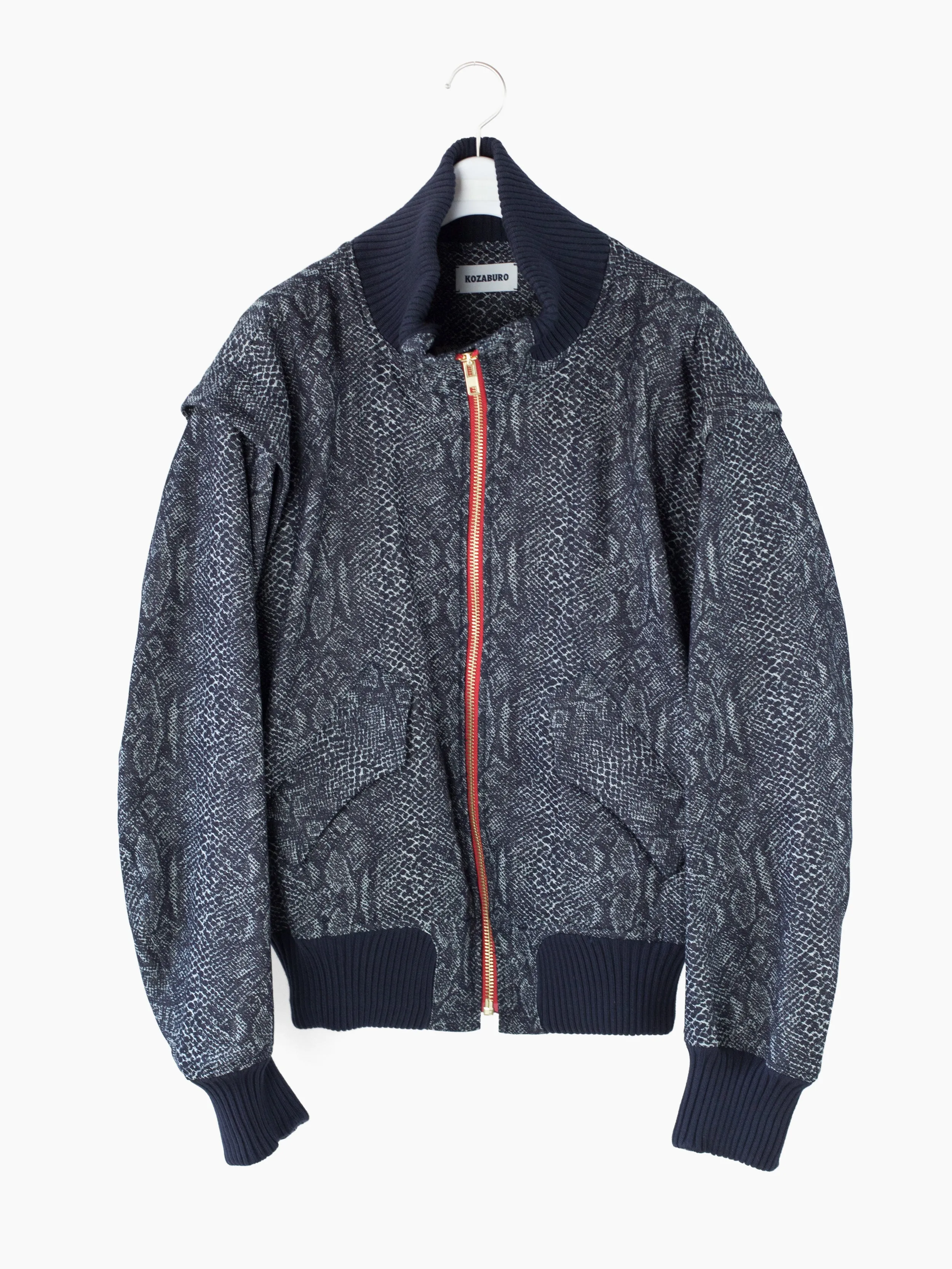 Kozaburo SS23 Snake Jacquard Bon Var Jacket