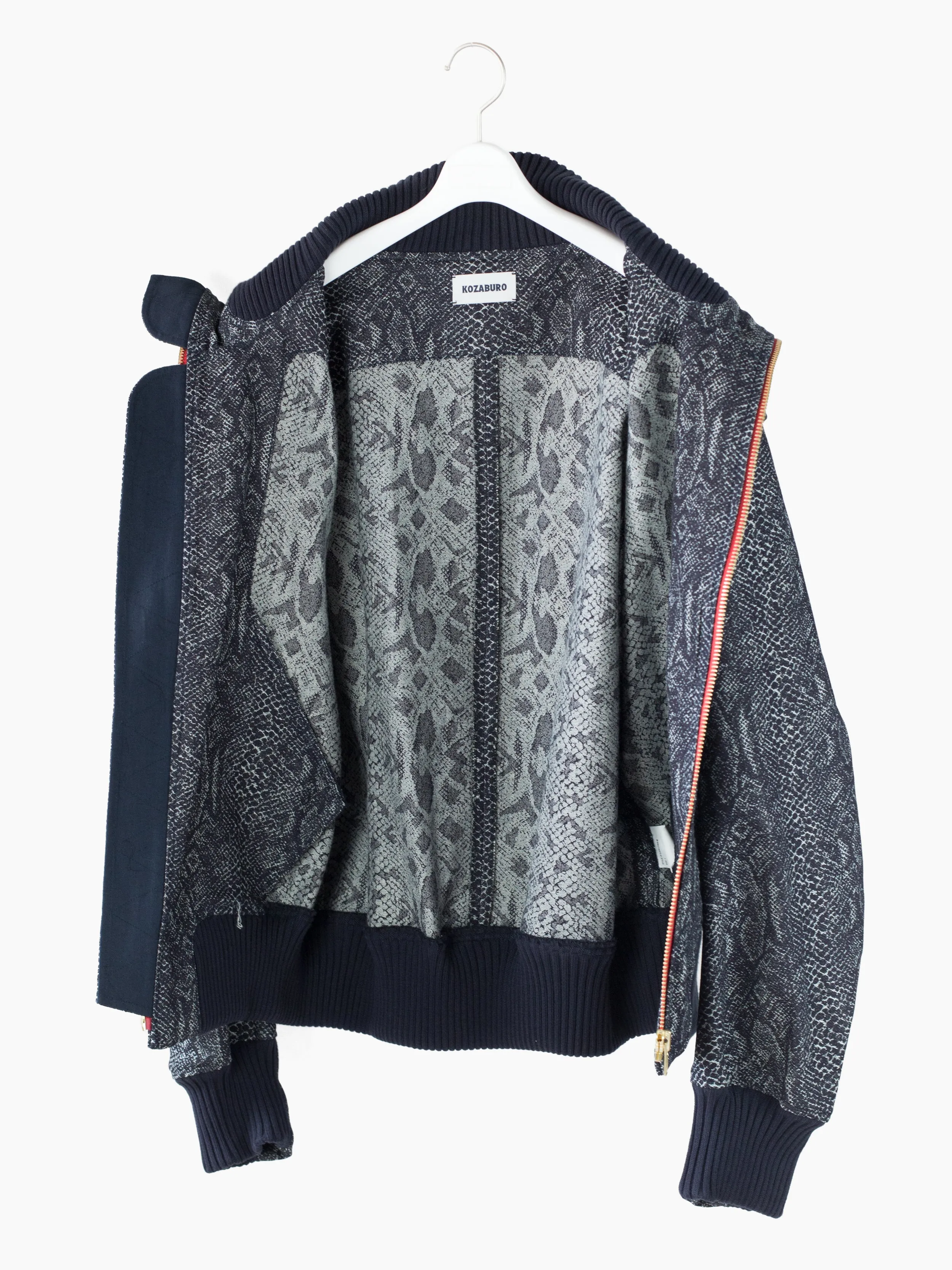 Kozaburo SS23 Snake Jacquard Bon Var Jacket