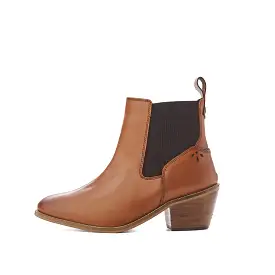 LADIES GS PIPPA TAN HEELED CHELSEA BOOT