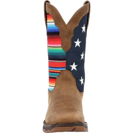 Lady Rebel by Durango® Women's Dusty Brown Serape Flag Western Boot