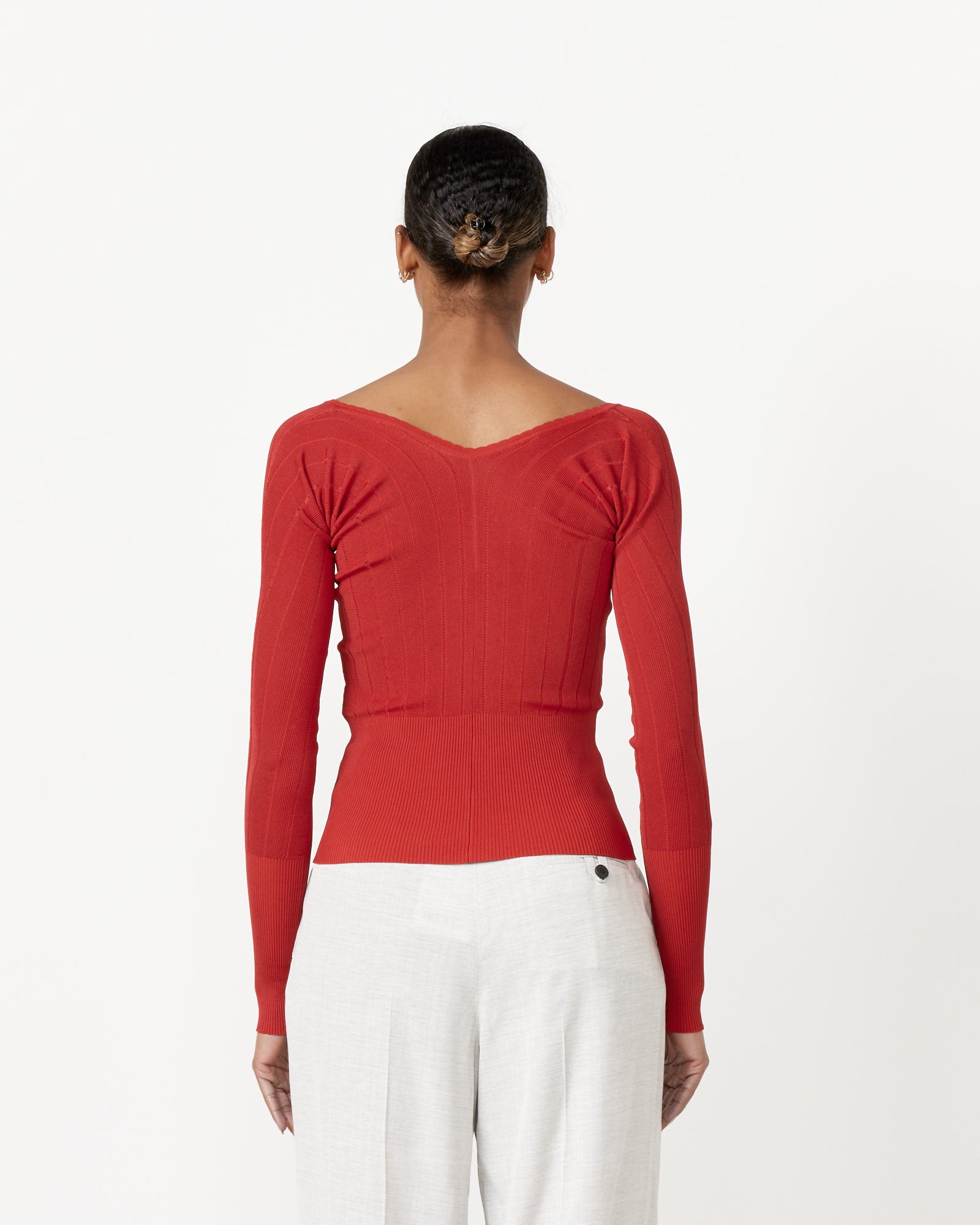 Le Haut Pralu Top in Dark Red