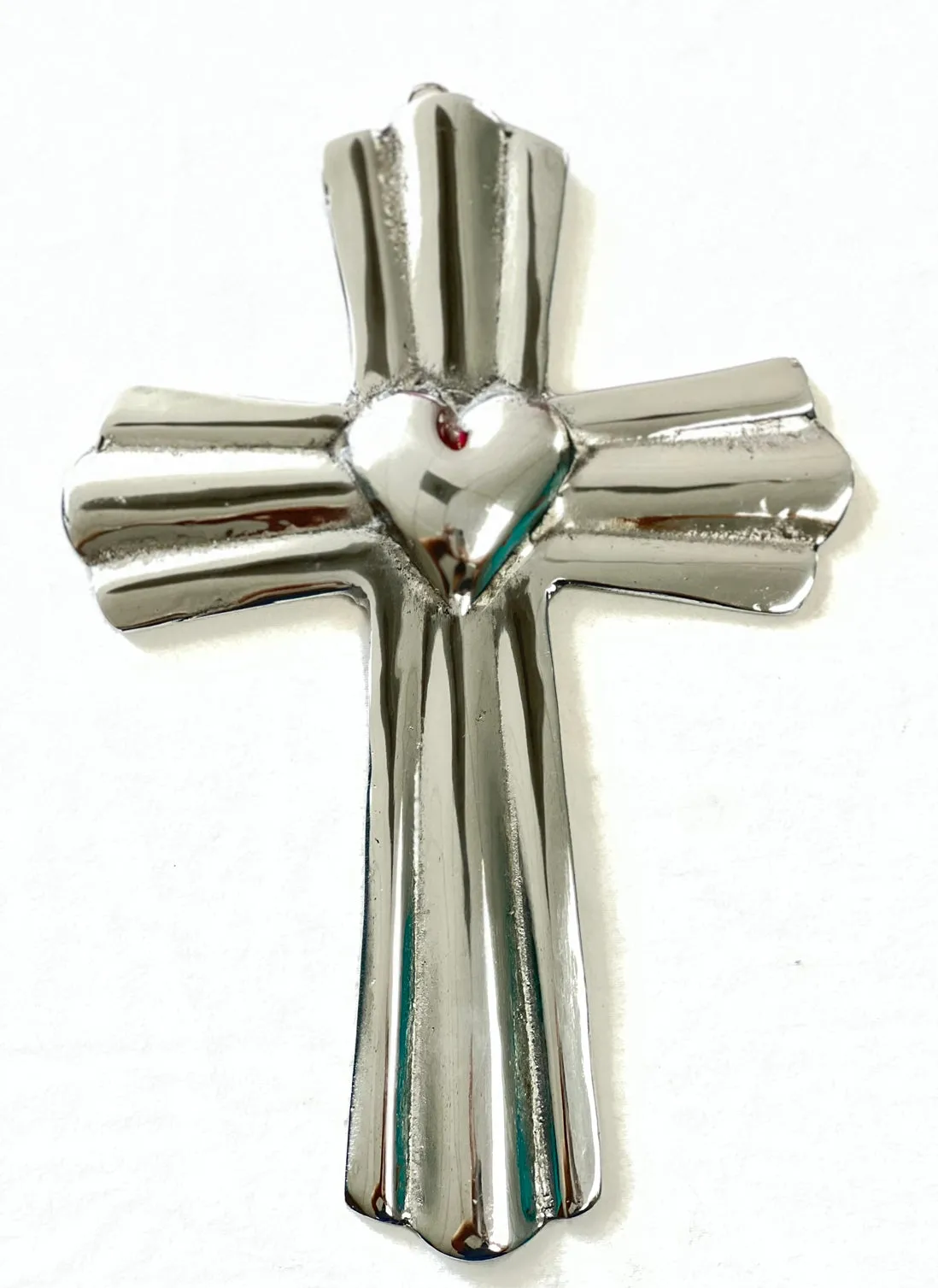 Lined Heart Cross