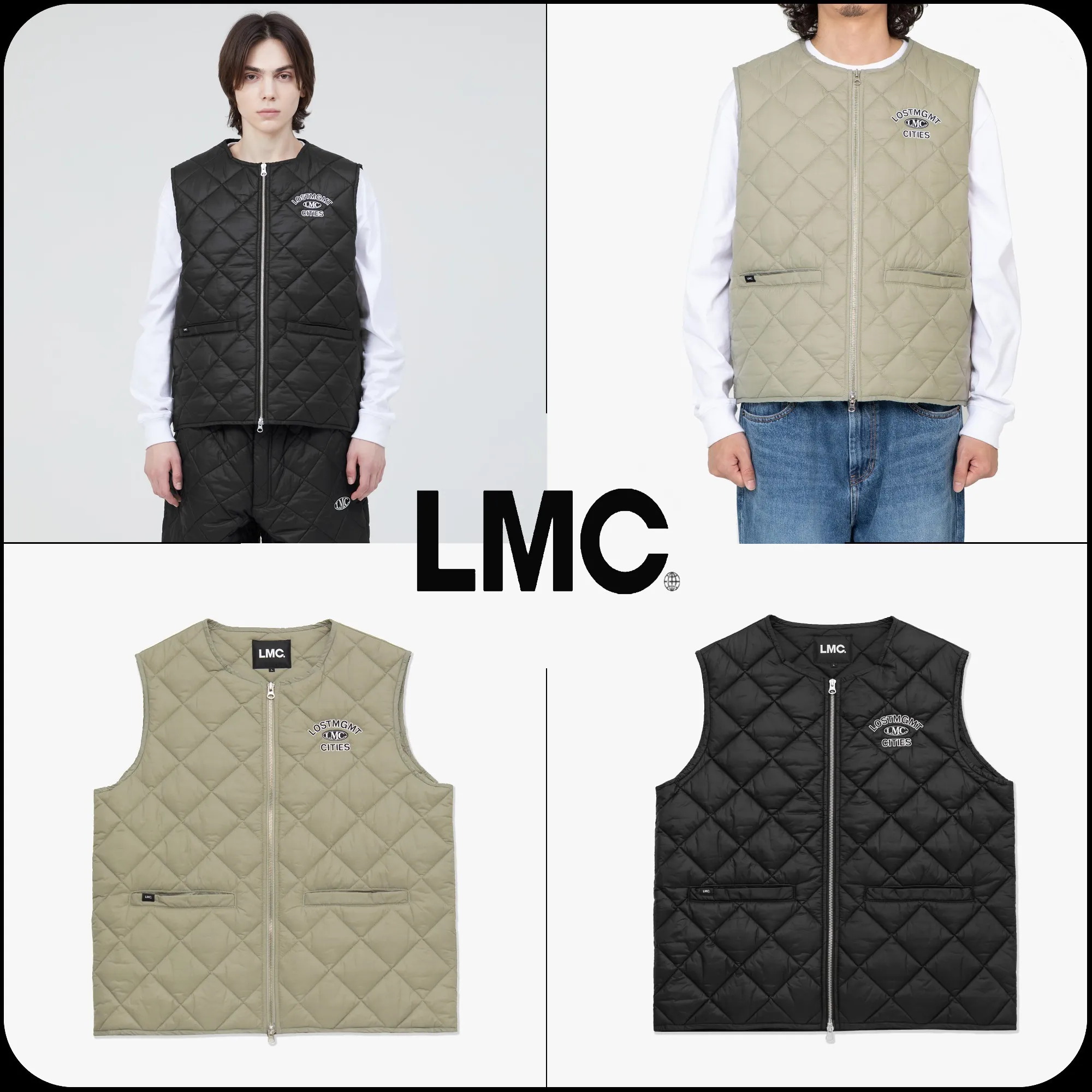 LMC  |[ LMC ]★LMC OVAL QUILTED VEST