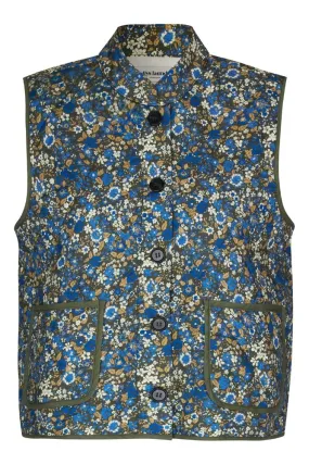 Lollys Laundry Cairo Quilted Vest - Blue: L