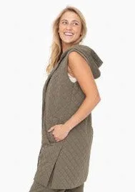 Longline Quilted Vests - 3 colors!