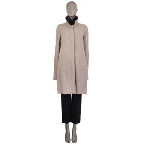 Loro Piana Fur-Collar Boucle Coat