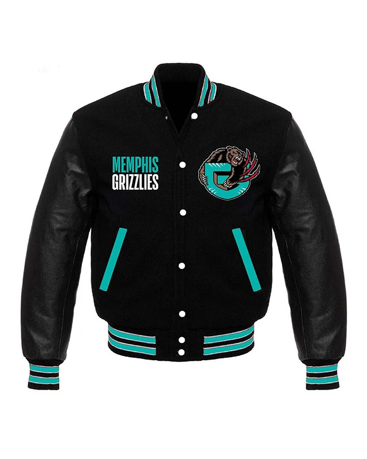 Memphis Grizzlies Black Varsity Jacket - William Jacket