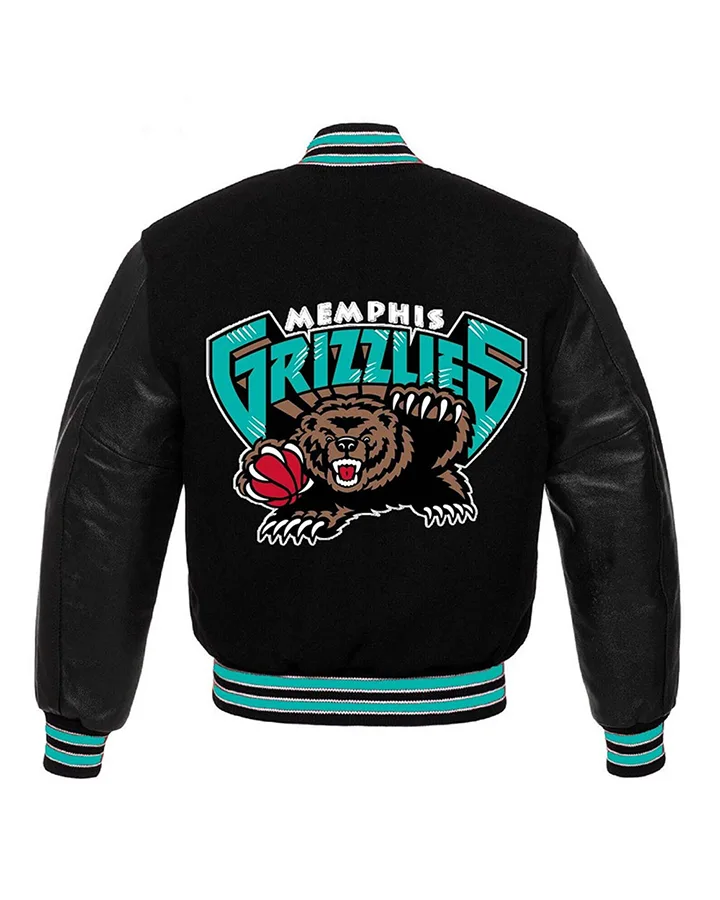 Memphis Grizzlies Black Varsity Jacket - William Jacket