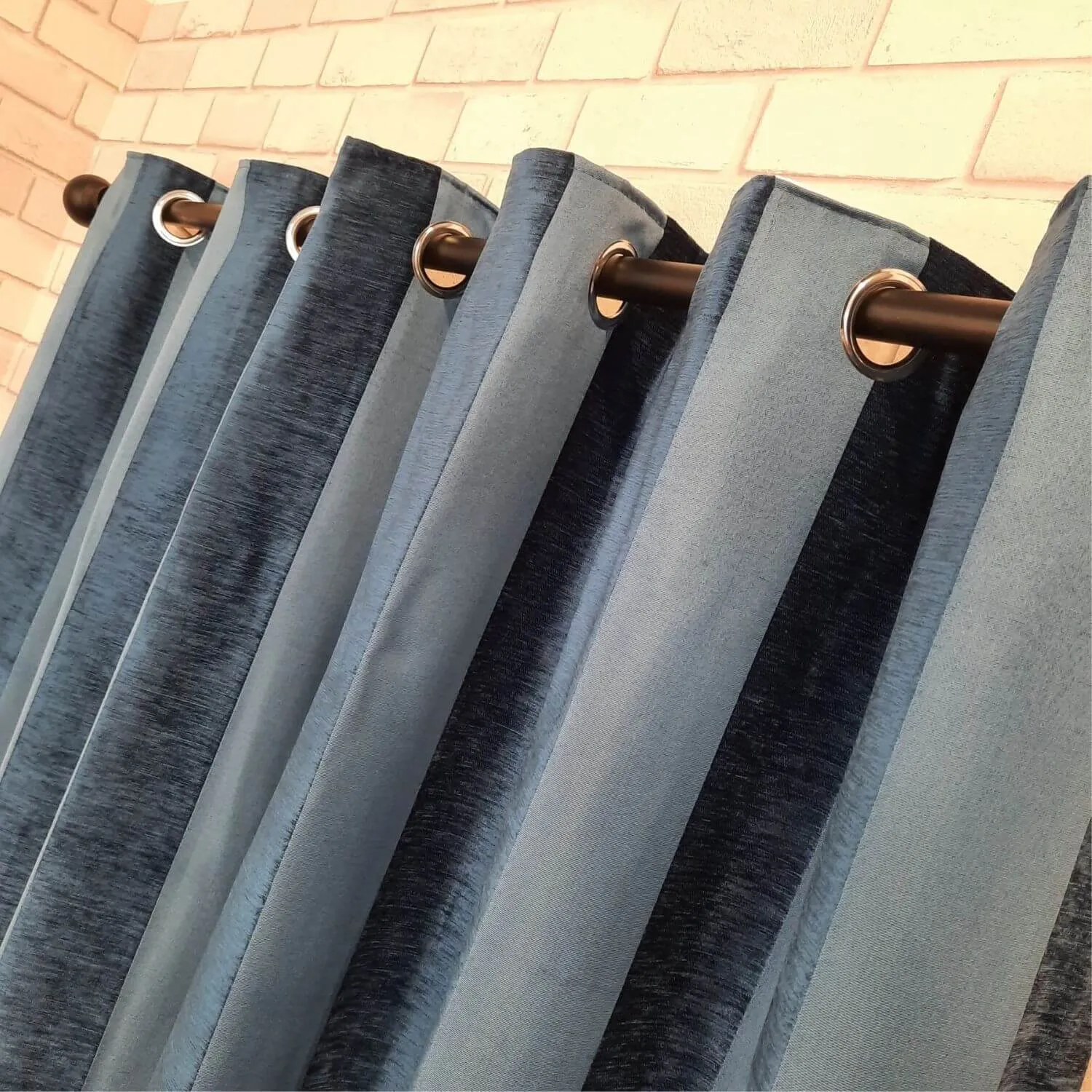 Microfibre Lined Curtains - 90x90''