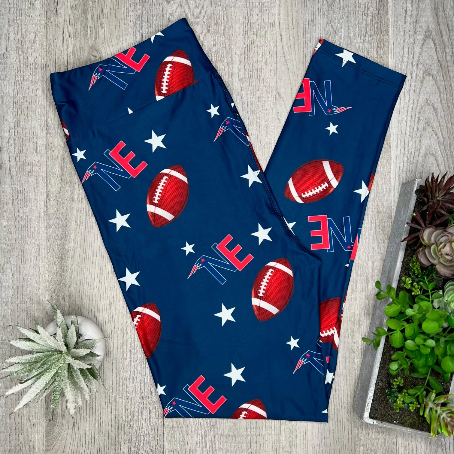 New England Football Team Soft Leggings