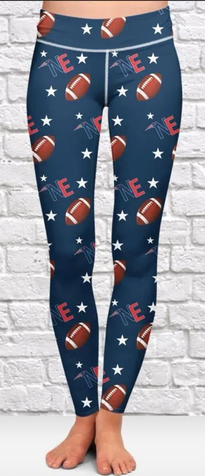 New England Football Team Soft Leggings