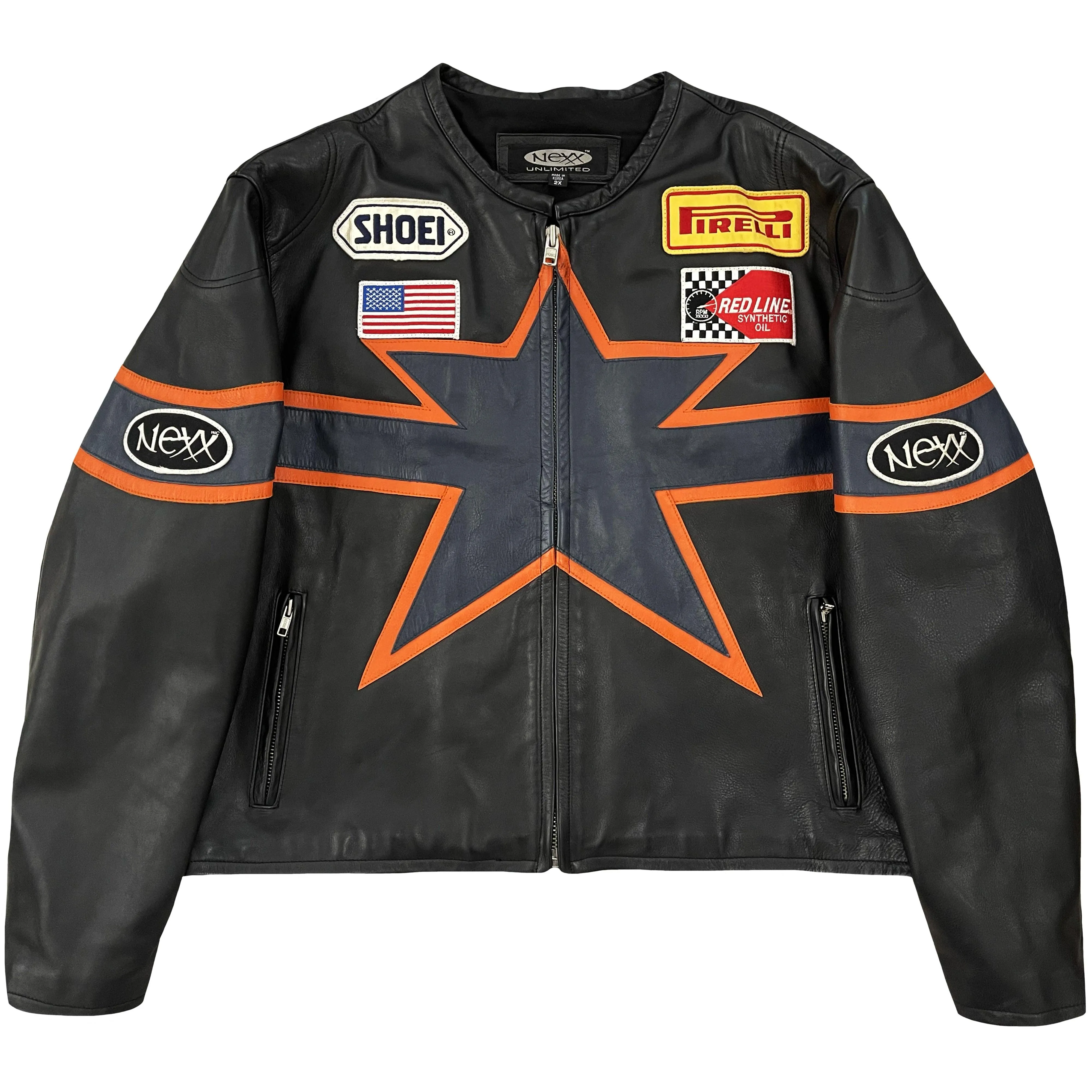 Nexx Unlimited Leather Motorcycle Racer Jacket