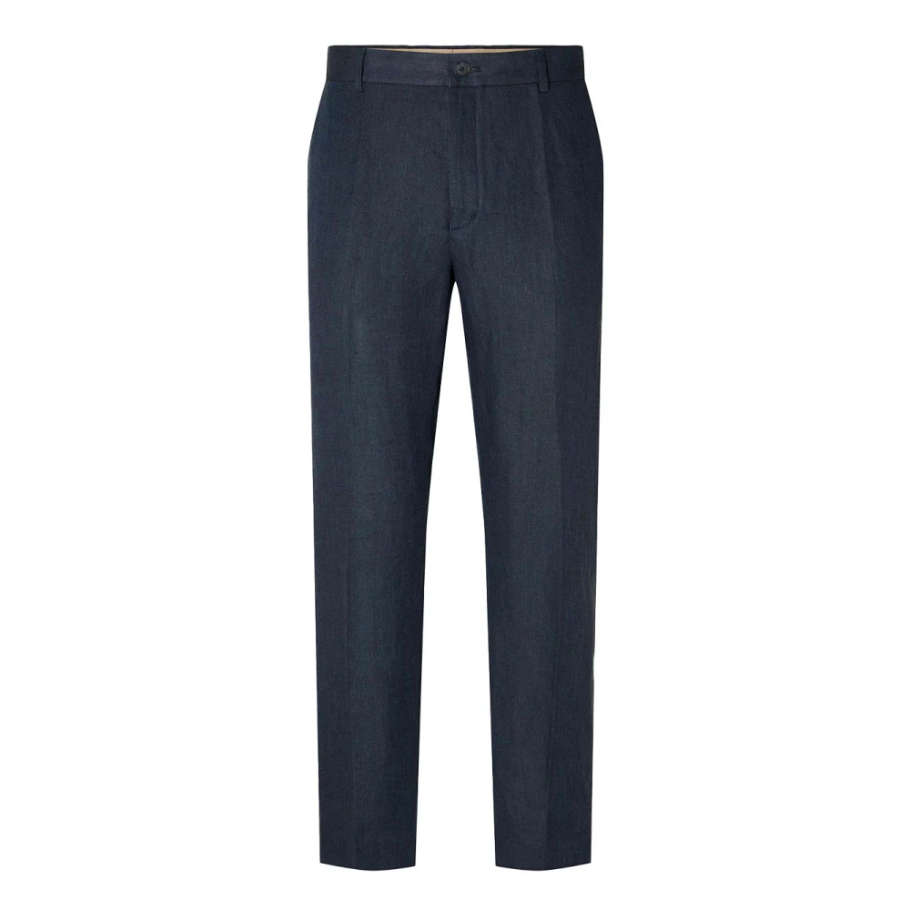 Pantalone Chino Blu Lino Navy