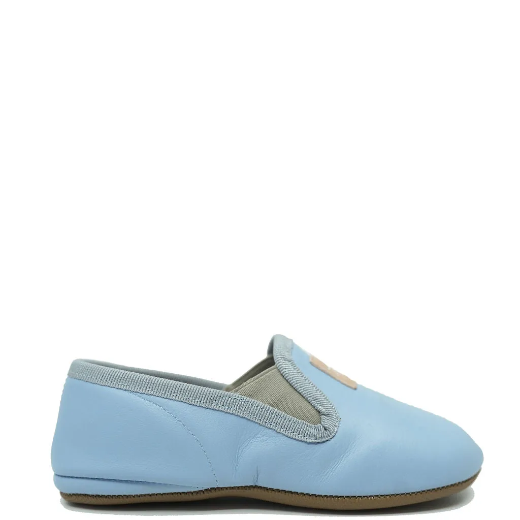 Pepe Sky Blue Tassel Logo Slip On Shoe