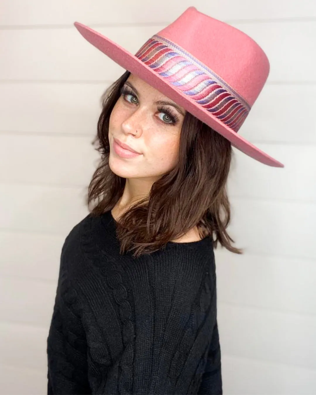 Pinched Crown Fedora Hat