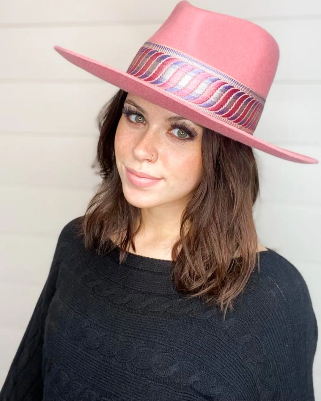 Pinched Crown Fedora Hat