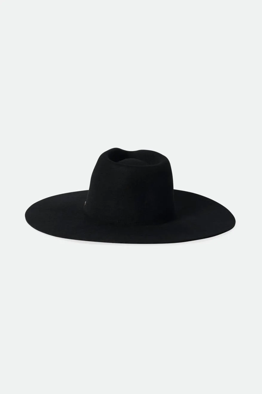 Primrose Felt Fedora - Black