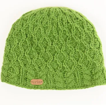 Pull On Aran Cable Hat