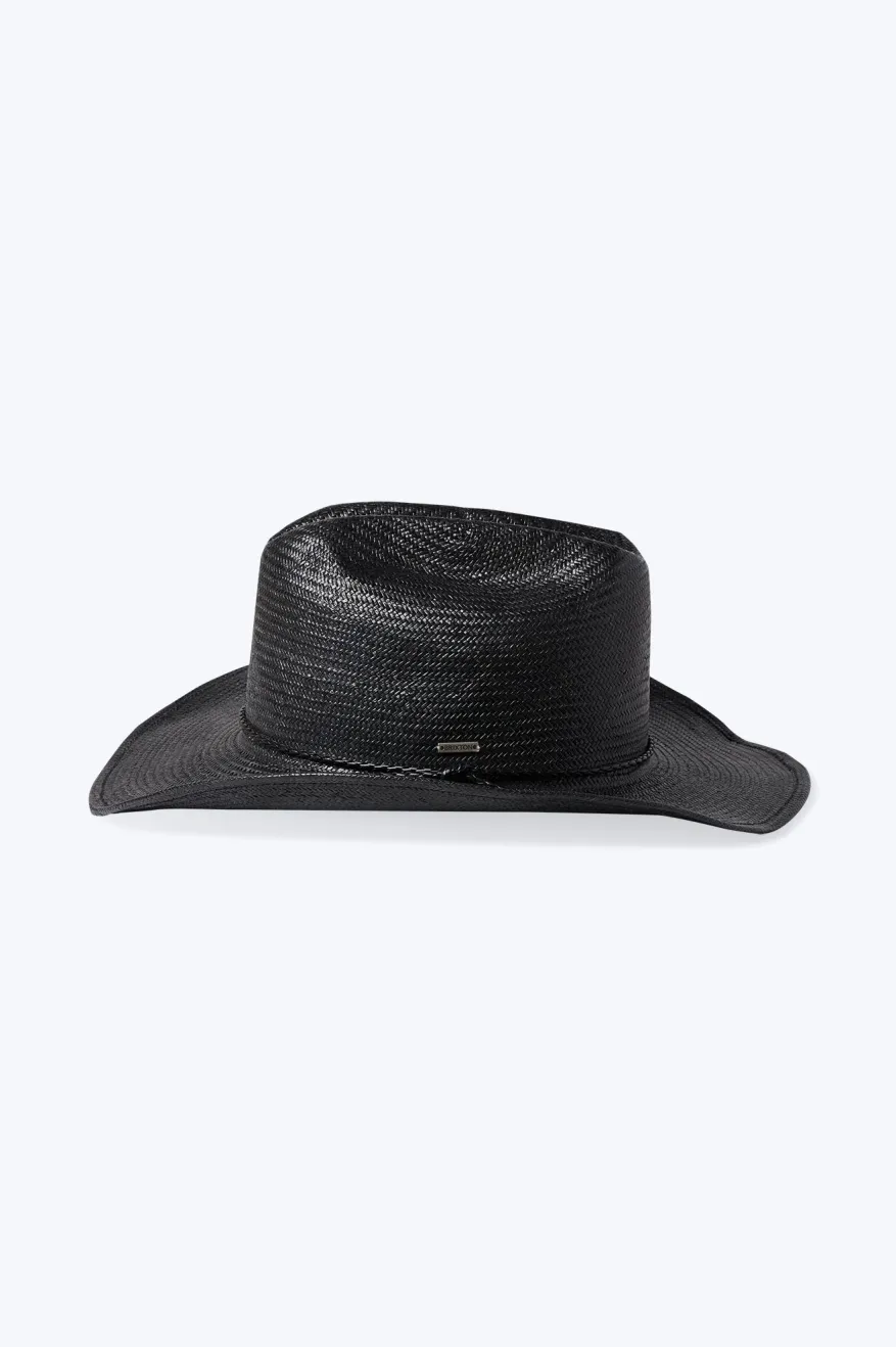 Range Straw Cowboy Hat - Black