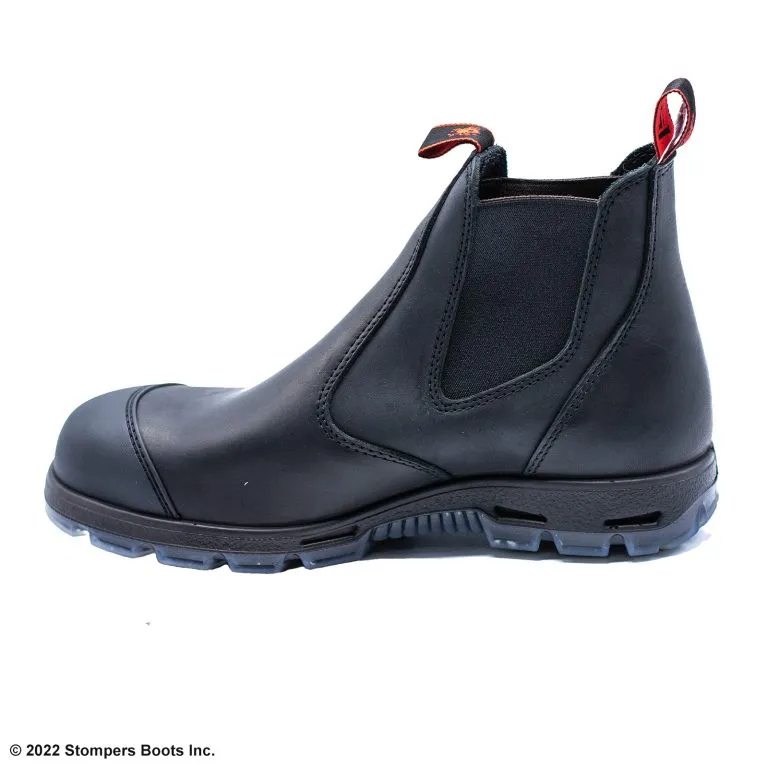 Redback Easy Escape Slip On 6 Inch Steel Toe Scuff Cap Black