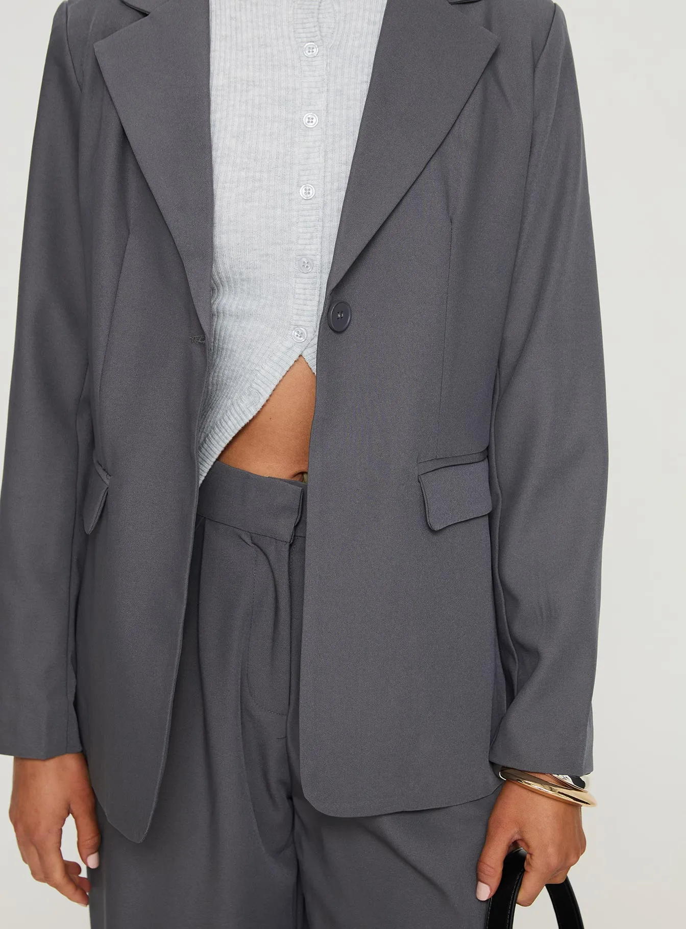 Relaxed Blazer Charcoal