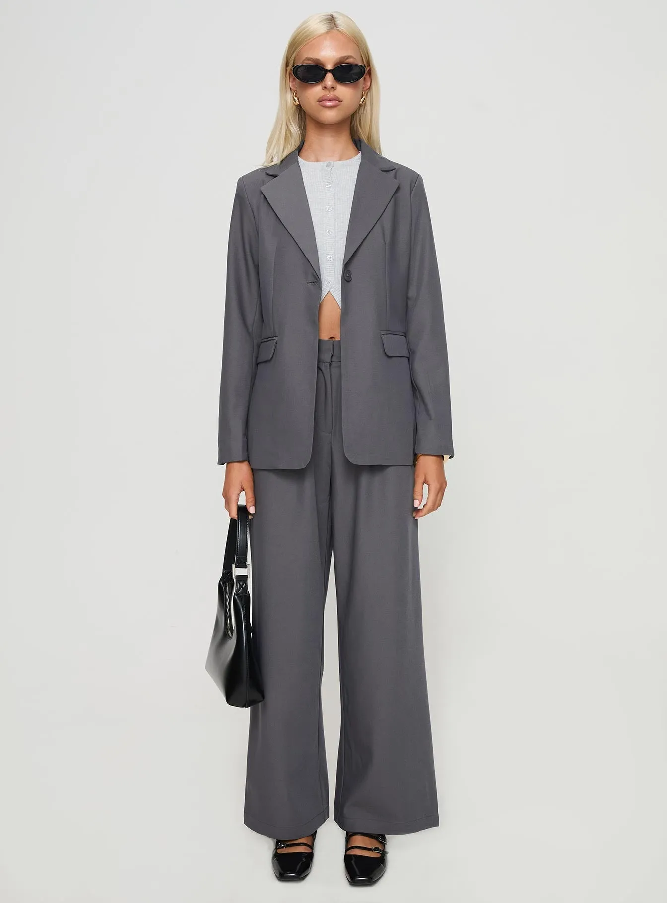 Relaxed Blazer Charcoal