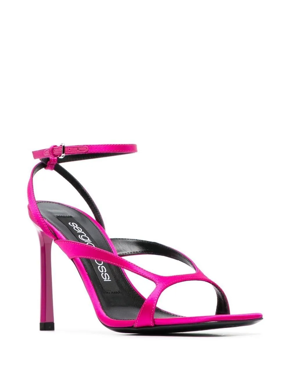 SERGIO ROSSI Pink & Purple 100mm Leather Sandals for Women - SS23 Collection