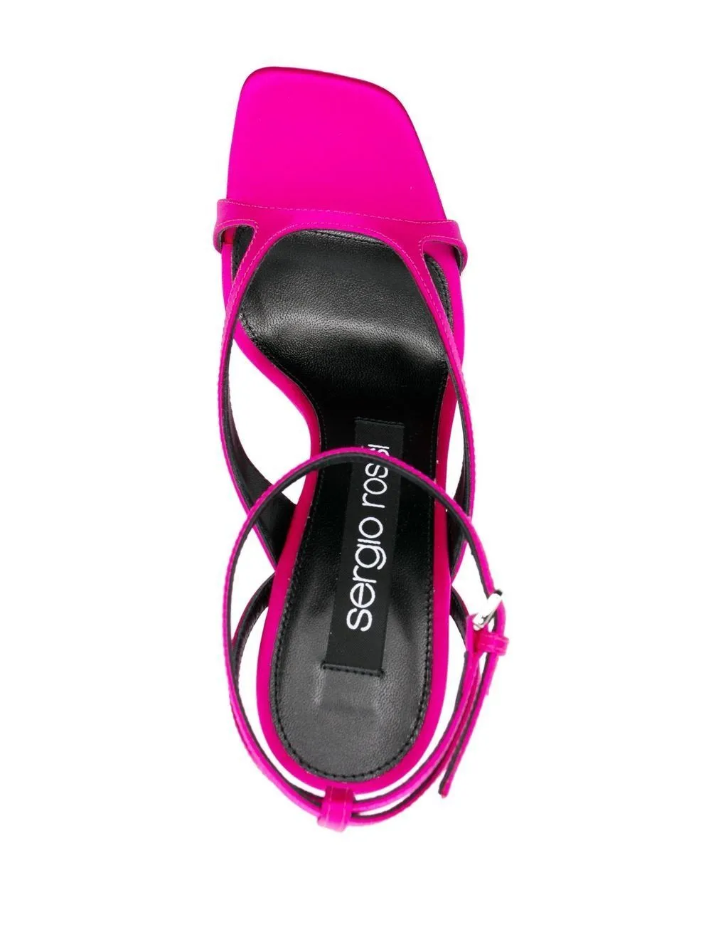 SERGIO ROSSI Pink & Purple 100mm Leather Sandals for Women - SS23 Collection