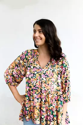 Sofia Top (Floral Multi)