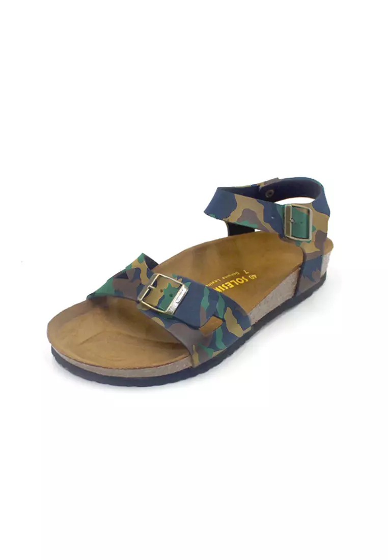 SoleSimple Naples - Camouflage Leather Sandals & Flip Flops