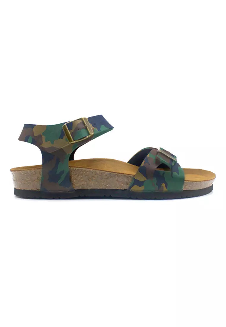 SoleSimple Naples - Camouflage Leather Sandals & Flip Flops