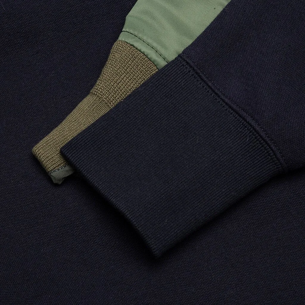 Sponge Sweat x MA-1 Pullover - Navy/Khaki