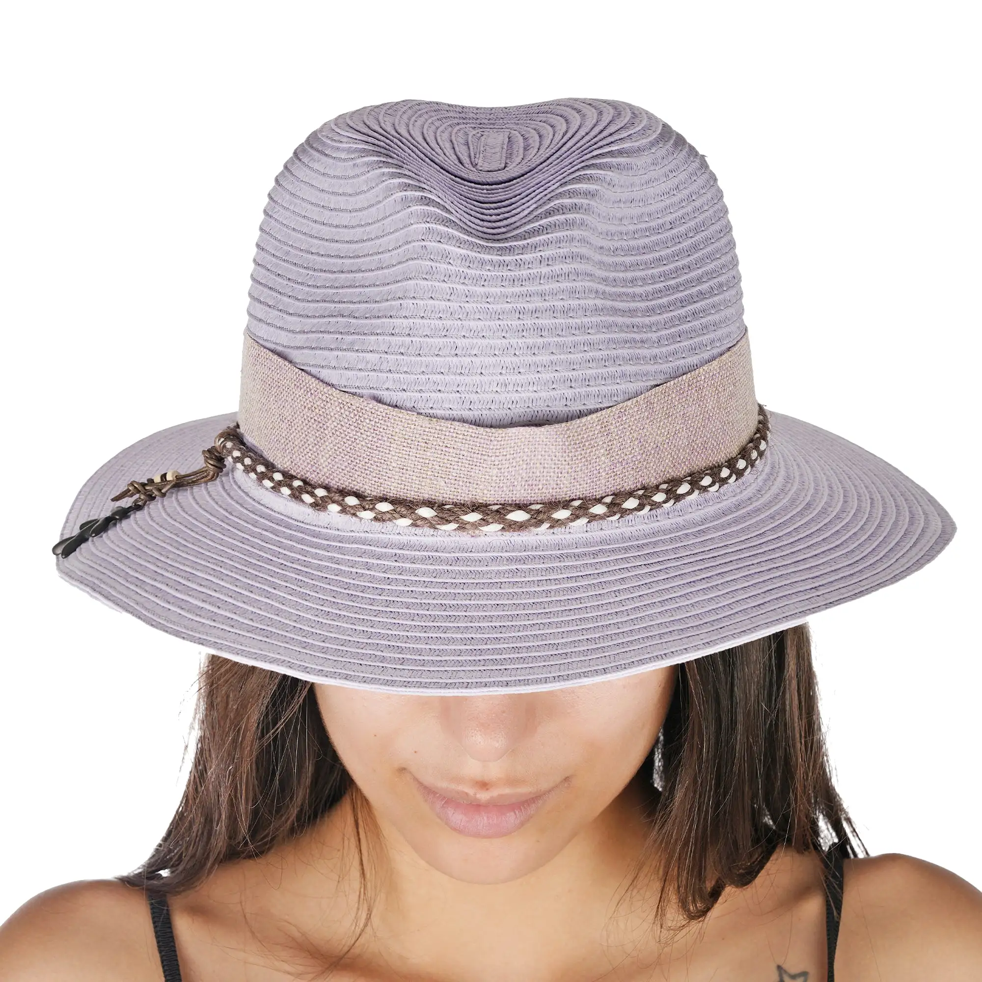 Spring Hat Natural Cellulose Lilac