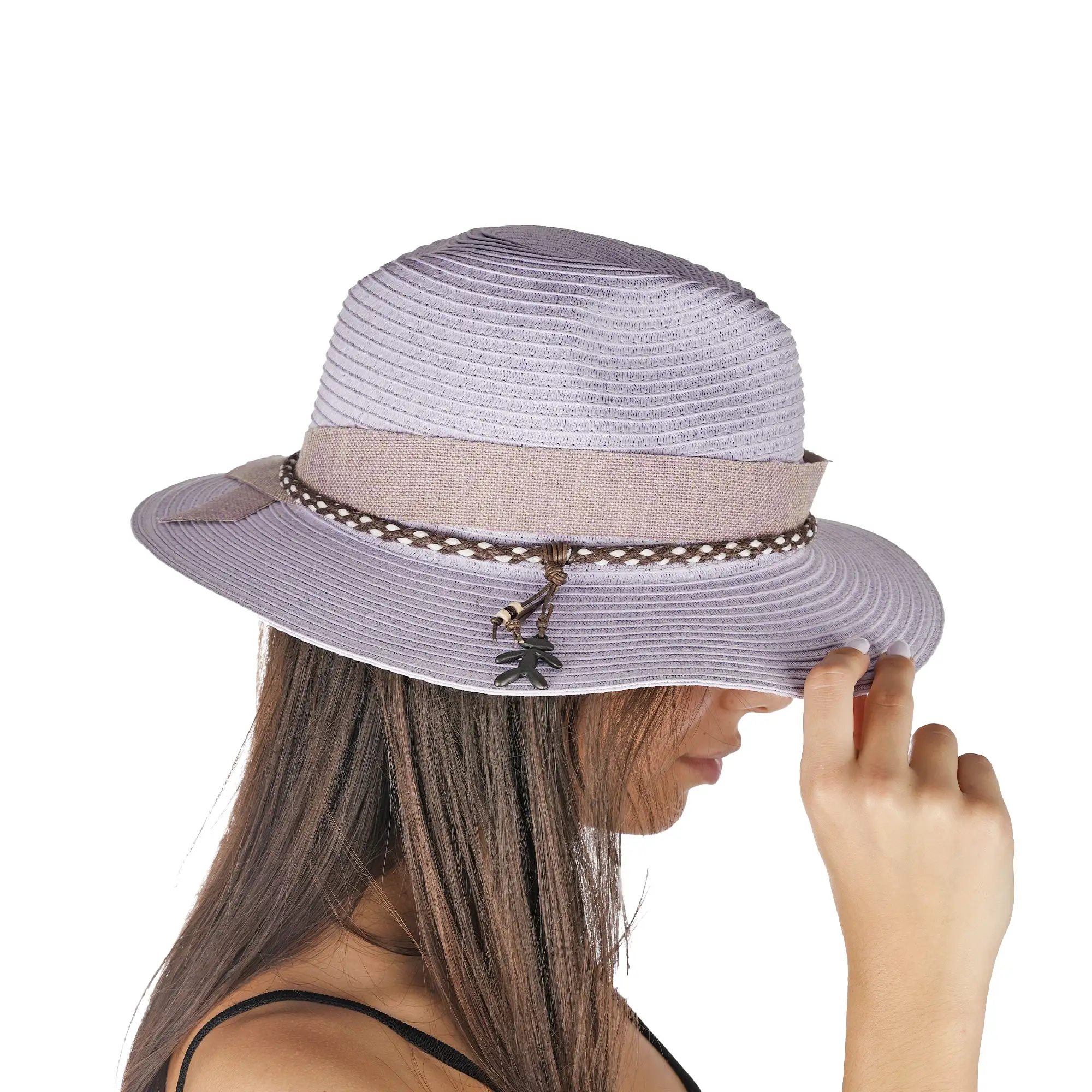 Spring Hat Natural Cellulose Lilac