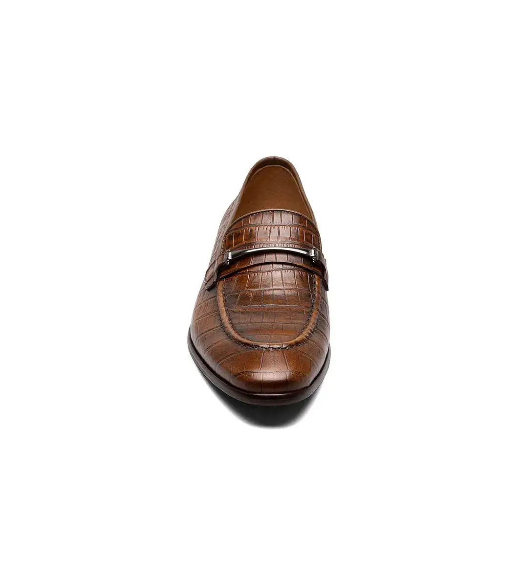 Stacy Adams - FERDINAND Moc Toe Bit Slip On - Cognac - 25455-221