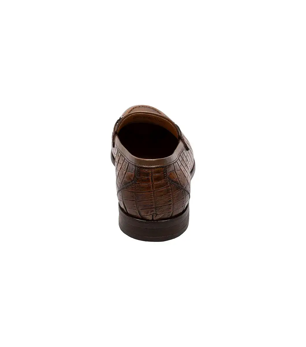 Stacy Adams - FERDINAND Moc Toe Bit Slip On - Cognac - 25455-221