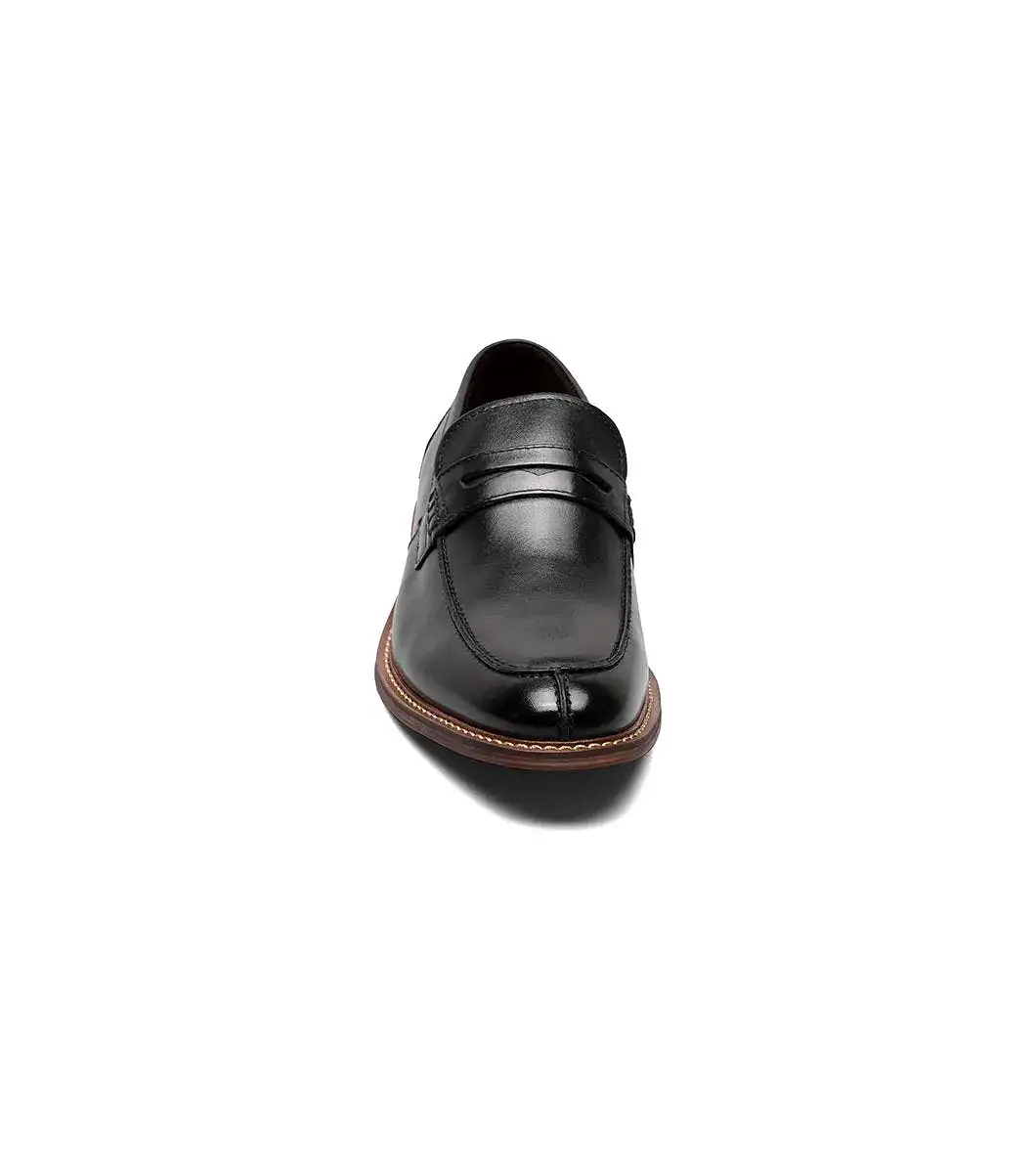 Stacy Adams - MARLOWE Algonquin Moc Toe Penny Slip On - Black - 25550-001