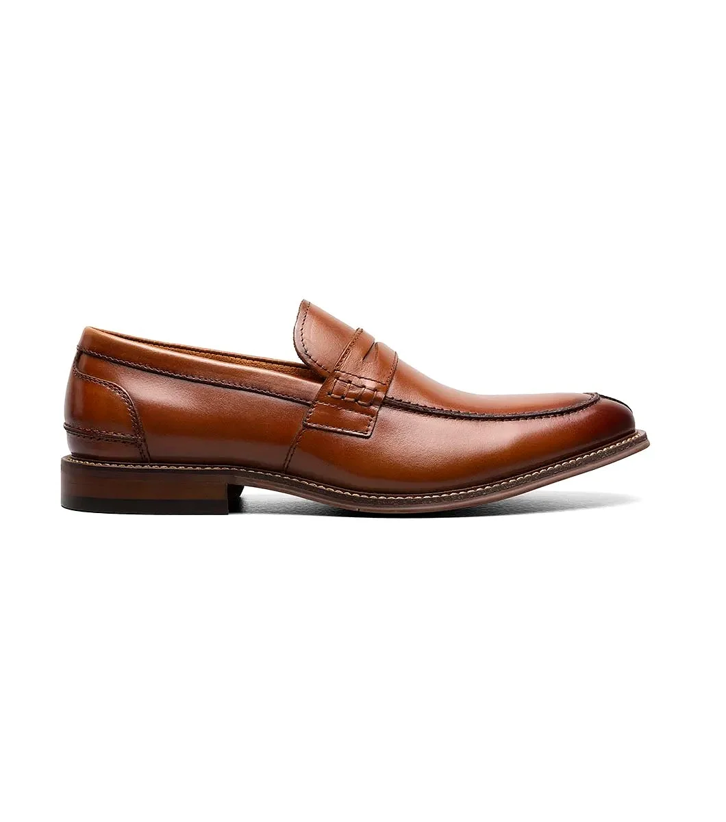 Stacy Adams - MARLOWE Algonquin Moc Toe Penny Slip On - Cognac - 25550-221