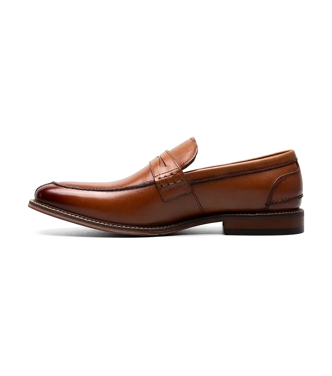 Stacy Adams - MARLOWE Algonquin Moc Toe Penny Slip On - Cognac - 25550-221