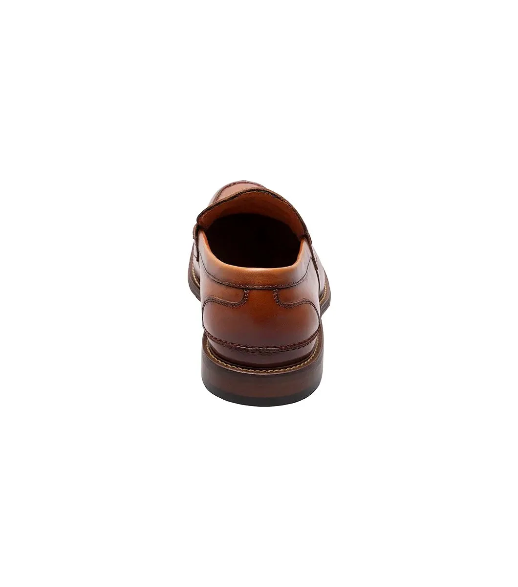 Stacy Adams - MARLOWE Algonquin Moc Toe Penny Slip On - Cognac - 25550-221