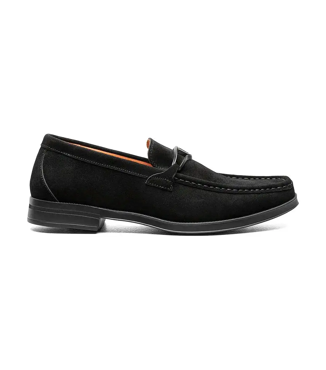 Stacy Adams - PALLADIAN Moc Toe Slip On - Black Suede - 25549-008