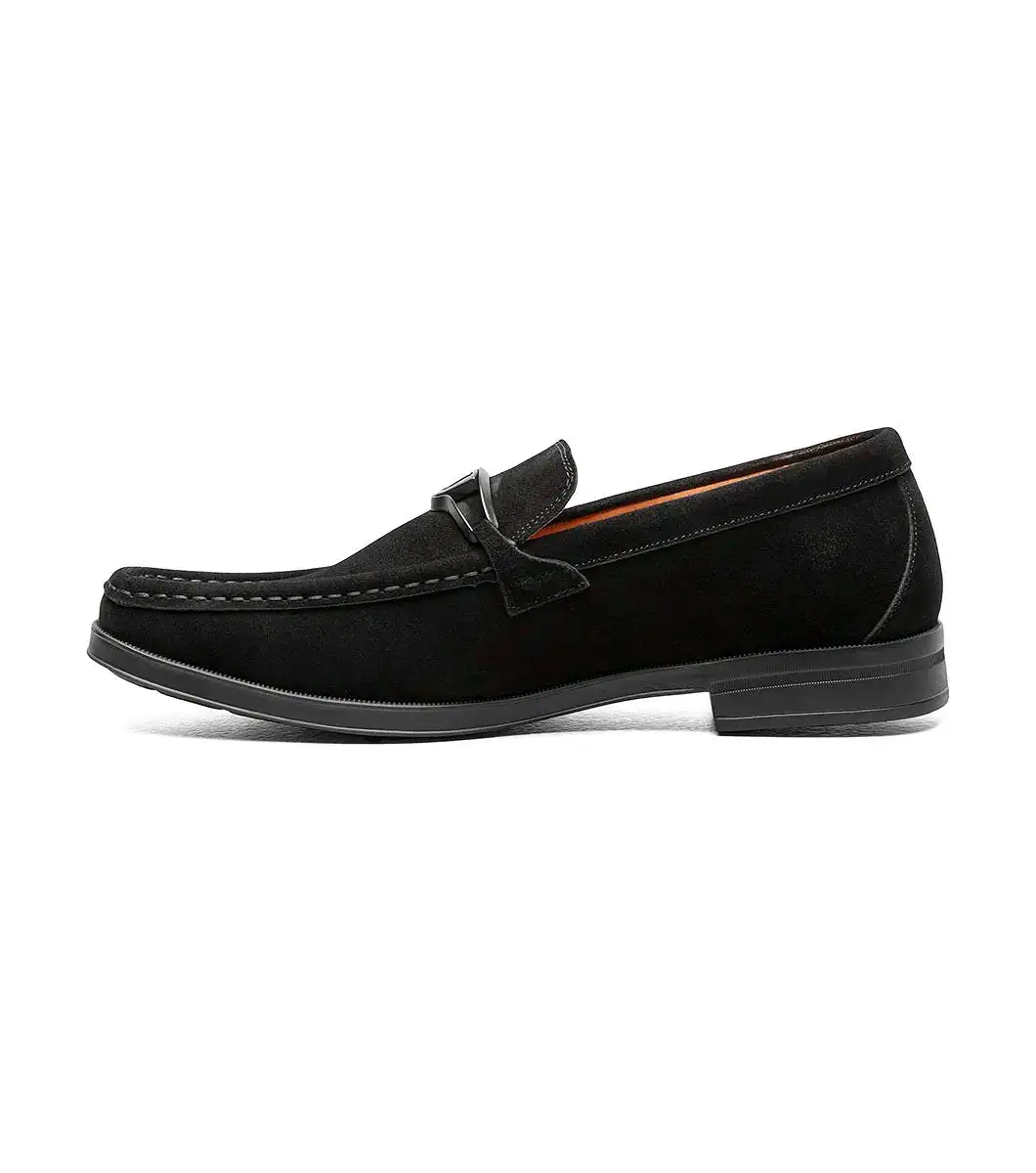 Stacy Adams - PALLADIAN Moc Toe Slip On - Black Suede - 25549-008