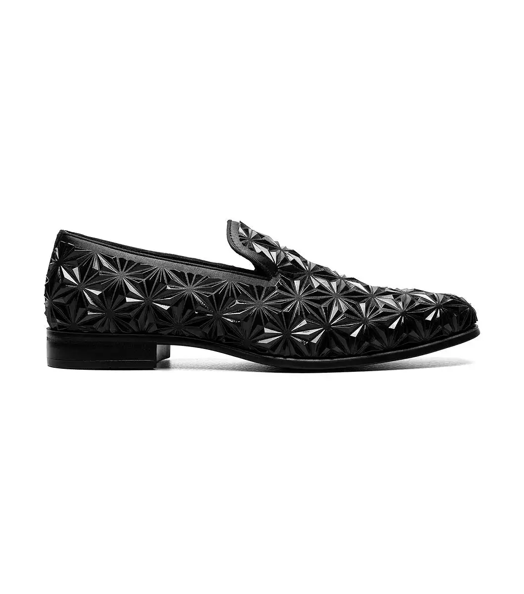 Stacy Adams - SEQUENCE Plain Toe Slip On - Black - 25535-001