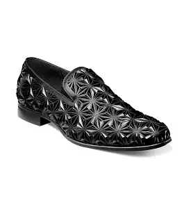 Stacy Adams - SEQUENCE Plain Toe Slip On - Black - 25535-001