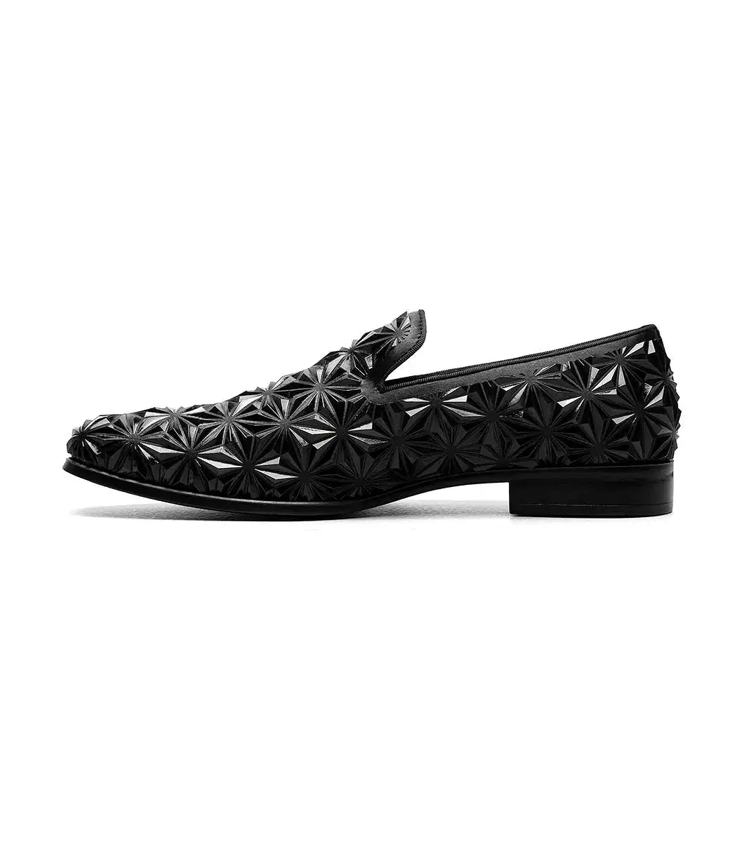 Stacy Adams - SEQUENCE Plain Toe Slip On - Black - 25535-001