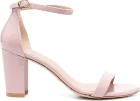 Stuart Weitzman 90mm patent leather sandals Pink